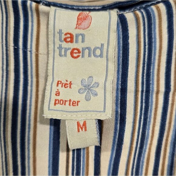 🐢 Tan Trend Wife leg flowy slacks imported from Spain. Size M - Picture 3 of 17